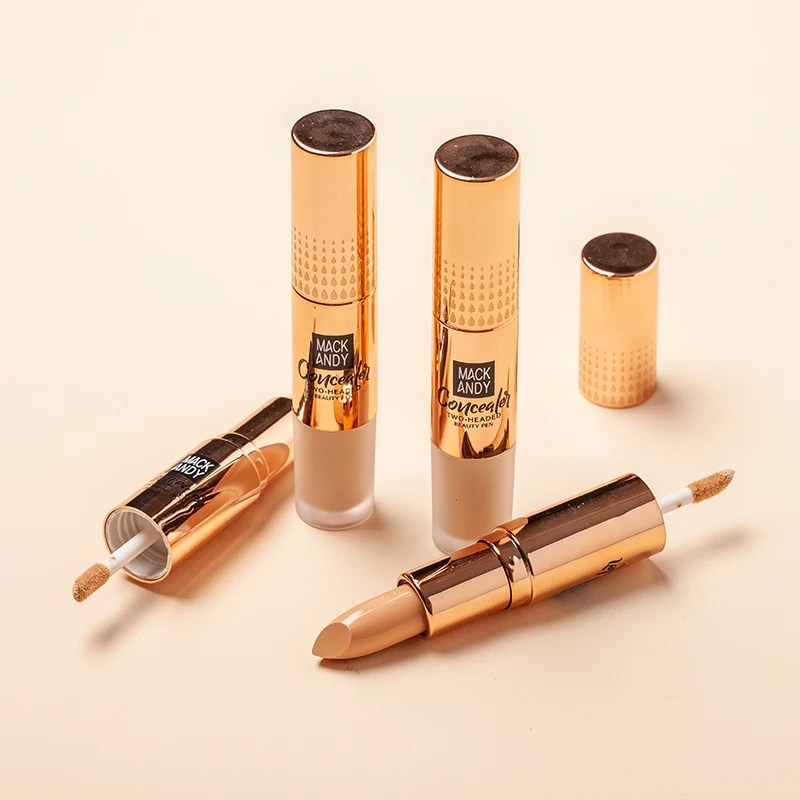 

Two-headed Beauty Concealer Pen Full Coverage Smooth Cream Texture Long Lasting Invisible Pores Cover Dark Circles Facial Makeup