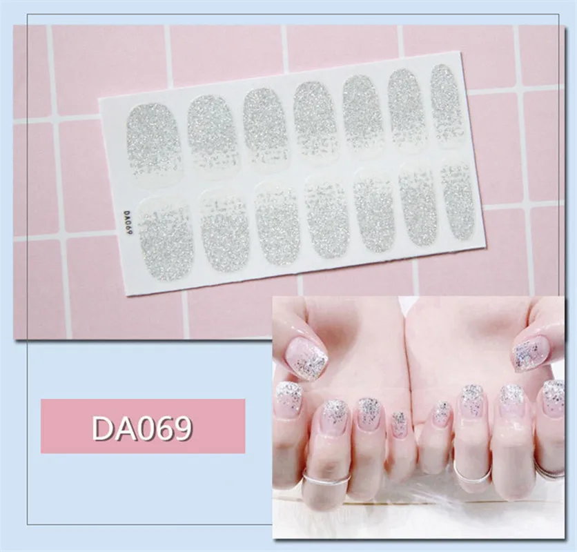Nail Stickers 14pcs/sheet Environmental Protection Waterproof Oil Film Decorations DIY Manicure Slider Art nail stickers,nail art decoration,nail decals