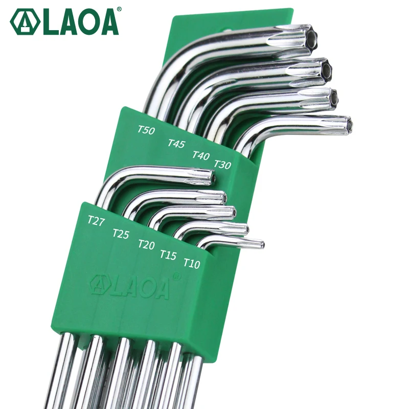 Шестигранный ключ LAOA Torx отвертка Звездный внутренний шлифовальный с отверстием