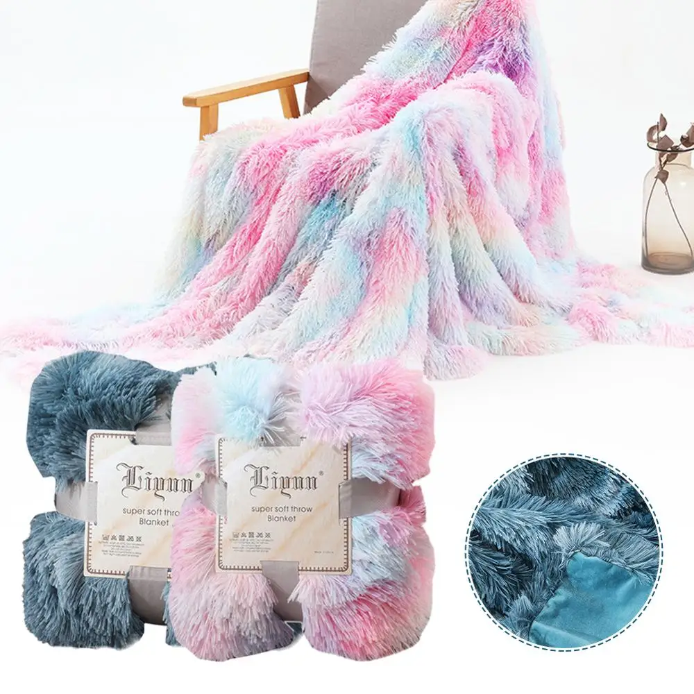 

160*200cm Skin-friendly Coral Velvet Sofa Bed Blanket Multipurpose Home Office Travel Nap Blanket Soft Warm Four Seasons Cover