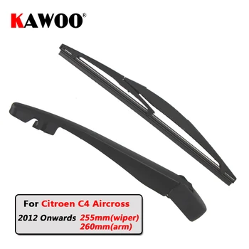 

KAWOO Car Rear Wiper Blade Blades Back Window Wipers Arm For Citroen C4 Aircross Hatchback (2012-) 255mm Auto Windscreen Blade