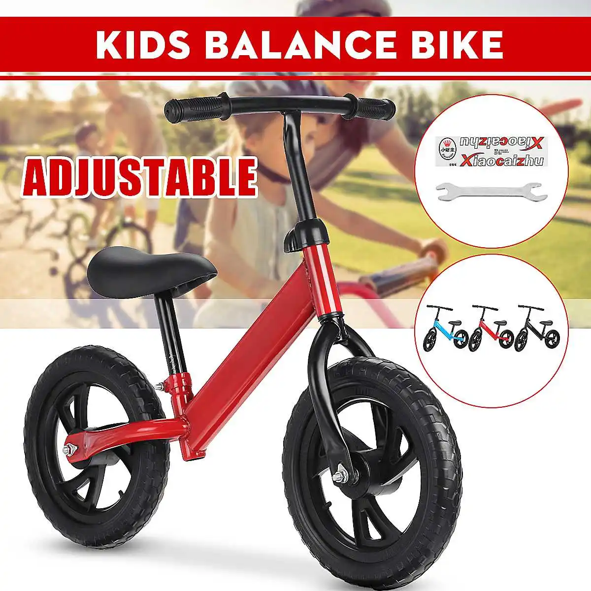 Andador de bicicleta de equilibrio para bebé de 12 pulgadas, juguete para niños de 2 a 6 años para aprender a caminar, Scooter de dos ruedas sin Pedal