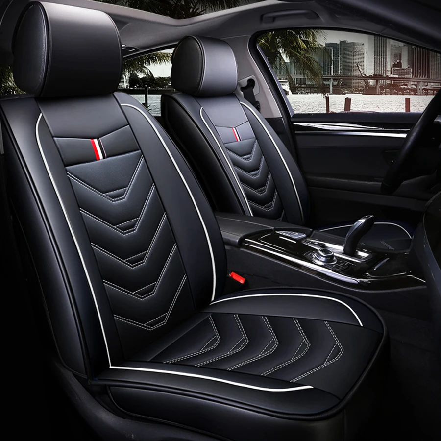 Спортивный кожаный чехол для сидения автомобиля для Защитные чехлы для сидений, сшитые специально для chery tiggo t115 7 в 1/3/5 Cowin Fulwin Riich E5 E3 QQ3 6 V5 всех моделей автомобильные аксессуары