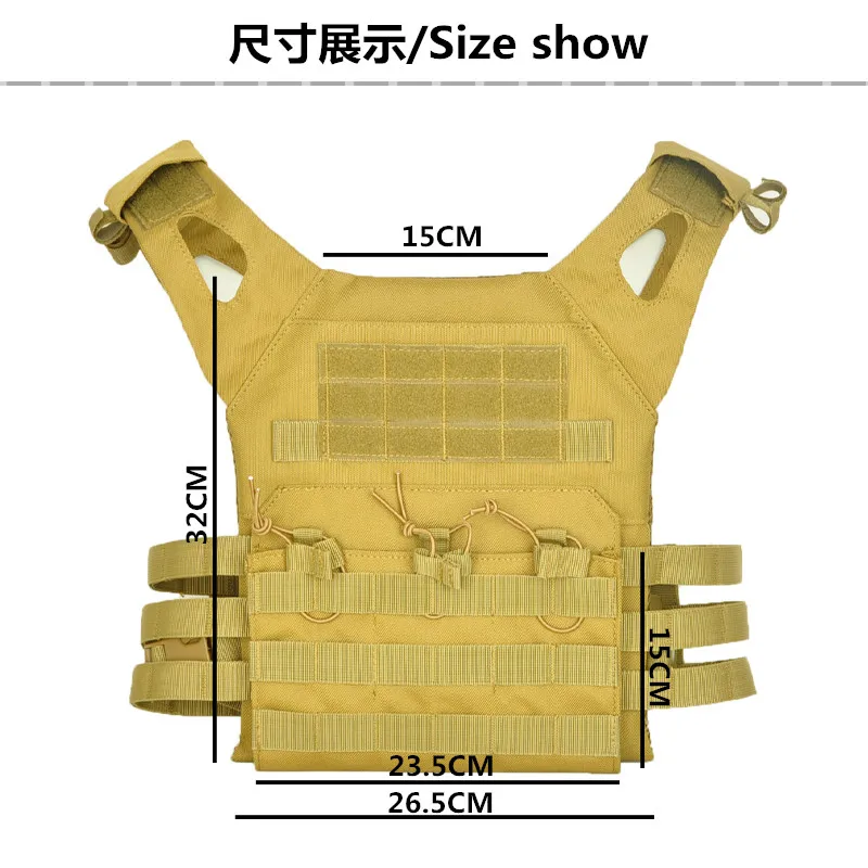 1000D охотничьи Тактические аксессуары, бронежилет для тела, JPC, пластинчатый жилет, патронный журнал, нагрудная установка, страйкбол, пейнтбол, снаряжение, нагружающие жилеты