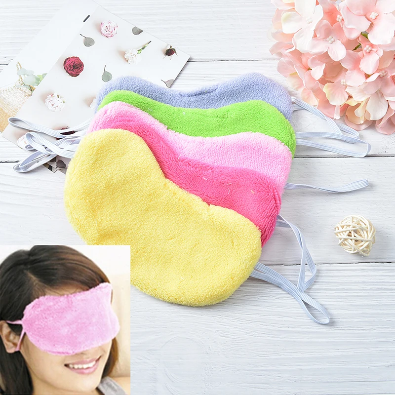 Cotton Sleep Rest Comfort Eye Mask Blindfold Shield Patch Sleeping Aid Eye Cover Eyeshade 1pc Random Color