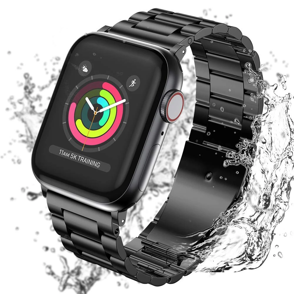 Браслет из нержавеющей стали для apple watch band 44 мм ремешок Iwatch series 5 4 3 2 1 Аксессуары 42