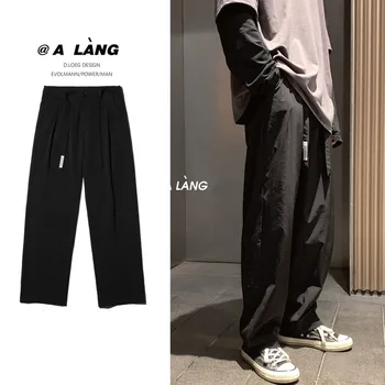 

2020 New Korean Version Of Autumn Men's Loose Street Youth Students Casual Drape Drawstring Straight Trousers