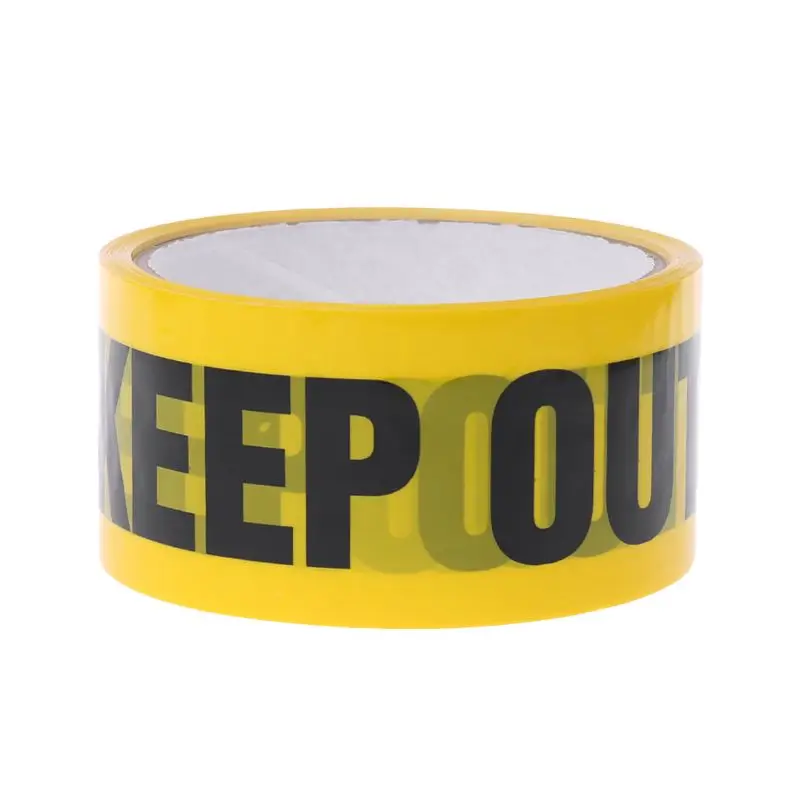 KEEP OUT 1 рулон 25 м желтый Opp Предупреждение ющие ленты Внимание знак безопасности работы клейкие ленты DIY стикер для торгового центра школы фабрики - Цвет: KEEP OUT