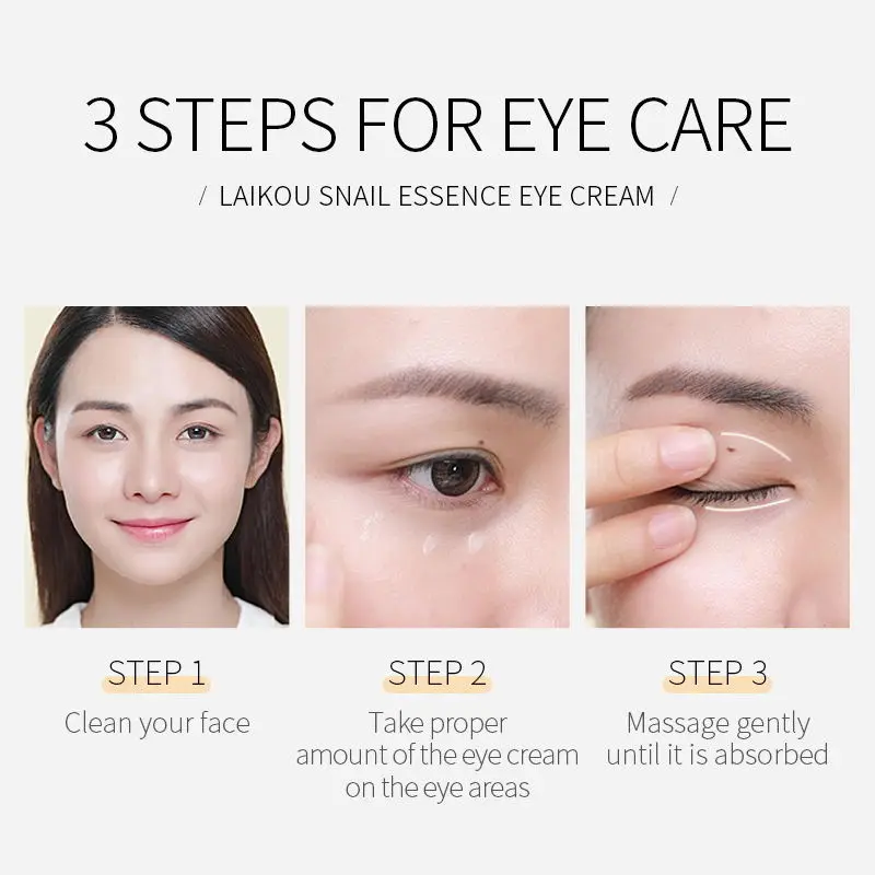 Snail Anti Aging Eye Cream Essence Deep Hydrating Against PuffinessFade Fine Lines Dark Circle Eye Bags Nourishing Eye Skin Care