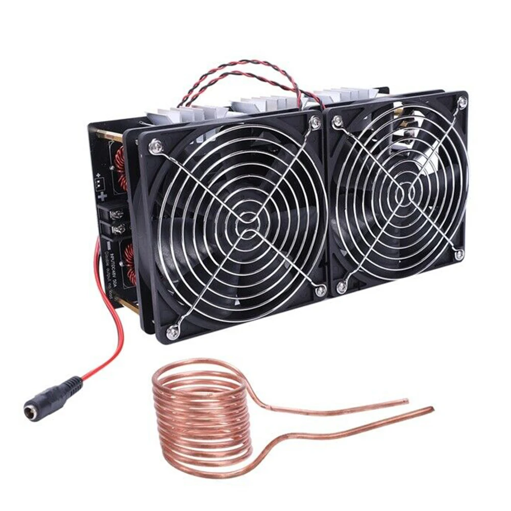 

12-48V 2500W ZVS DIY High Frequency Induction Heater PCB Board Woodworking Replacement Durable Coil Module Plate Flyback Driver