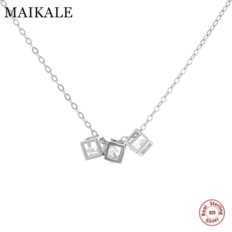 Женское ожерелье с подвеской MAIKALE из серебра и 925 пробы 3 шт.|Подвески| |