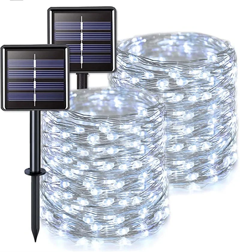 300/200/100Led Solar String Lights Fairy Lights Led Outdoor Waterproof Garland Lamp For Holiday Christmas Party Garden Decor