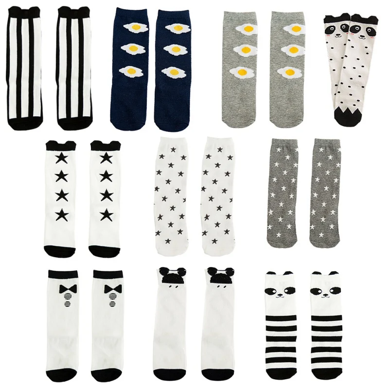 Kids Autumn Winter Hot Cute Kids Fox Socks Totoro Socks Bear Pancake Cartoon Girls Knee High Socks Baby Long Socks