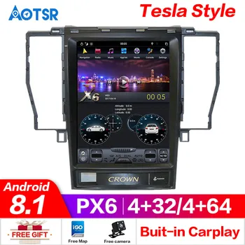 

Gps navigation android8.1 4GB 64GB PX6 No DVD Player For TOYOTA CROWN 2012+ radio tape recorder head unit auto gps tracker IPS