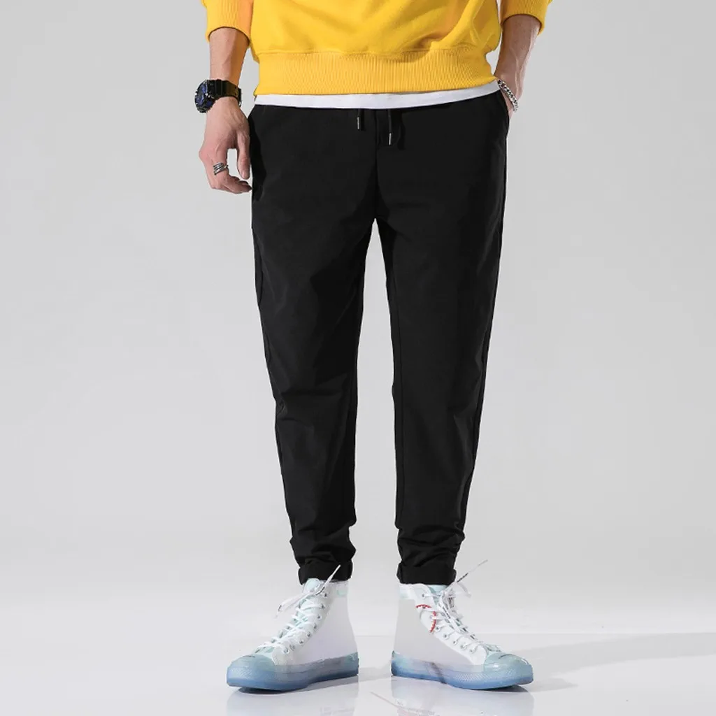 

2019 New Fashion section Pants Casual Fashion Men's New Fashion Outdoor Pocket Beach Drawstring Trousers Long Pants Z819