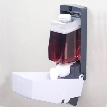 

Wall-Mounted Manual Foam Soap Dispenser Foam Plastic Hand Sanitizer Box Hotel Bathroom Soap Liquid Box 500Ml