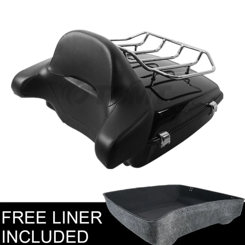 Motorcycle Pack Trunk Luggage Rack Backrest For Harley Tour Pak Touring Road King Street Electra Glide FLHR FLHX FLTRXS 14-21