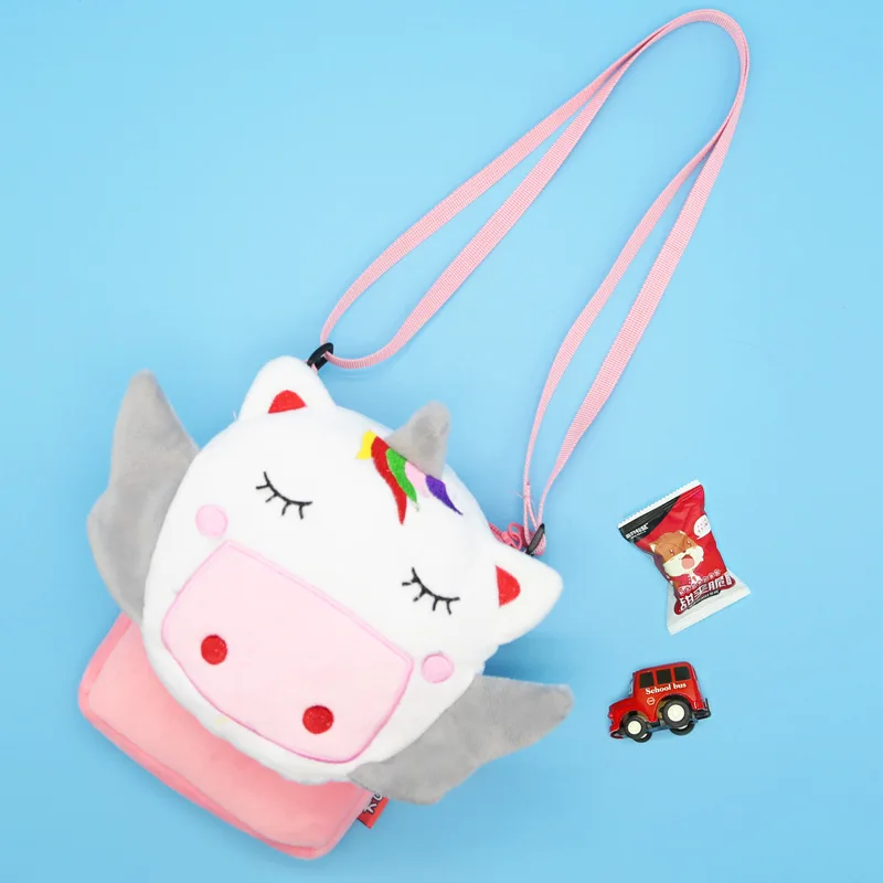 Сумка с персонажами аниме плюшевый Кошелек Забавный мультяшный плюшевые сумки для девочек игрушки для детей Детский рюкзак животное пересечение сумка на плечо подарки для девочек,микки маус детский рюкзак детская сумоч - Цвет: unic---5
