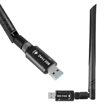 

1200Mbps Wifi Adapter for PC 2.4G/5G USB 3.0 Dual Band Wireless Adapter