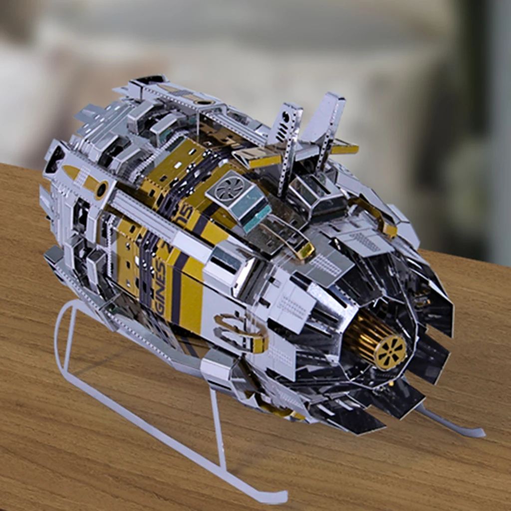 3D Metal Puzzle Jigsaw Toys for Adults & Teens Gifts - 3D Engine Model Kit - 102x48x65mm