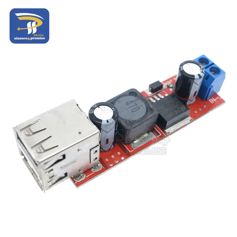 LM2596 LM2596S Dual USB Ausgang 9V / 12V / 24V / 36V Auto Ladegerät Schalter 5V DC-DC Netzteil Modul 3A Buck Regler Konverter – Detail 8
