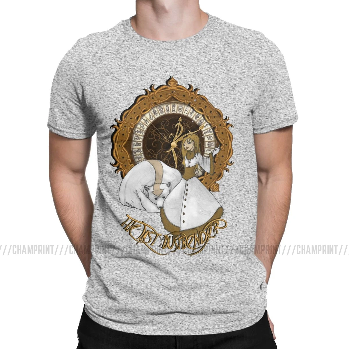 Lyra Belacqua The Last Dustbender His Dark Materials Мужская футболка медведь Belacqua Pullman футболка с коротким рукавом хлопок 6XL - Цвет: Серый