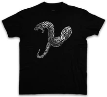 Tribal Snake T-shirt Tattoo Oldschool Flash Artist Studio Voor Jeugd Middelbare Leeftijd De Oude Tee Shirt(China)