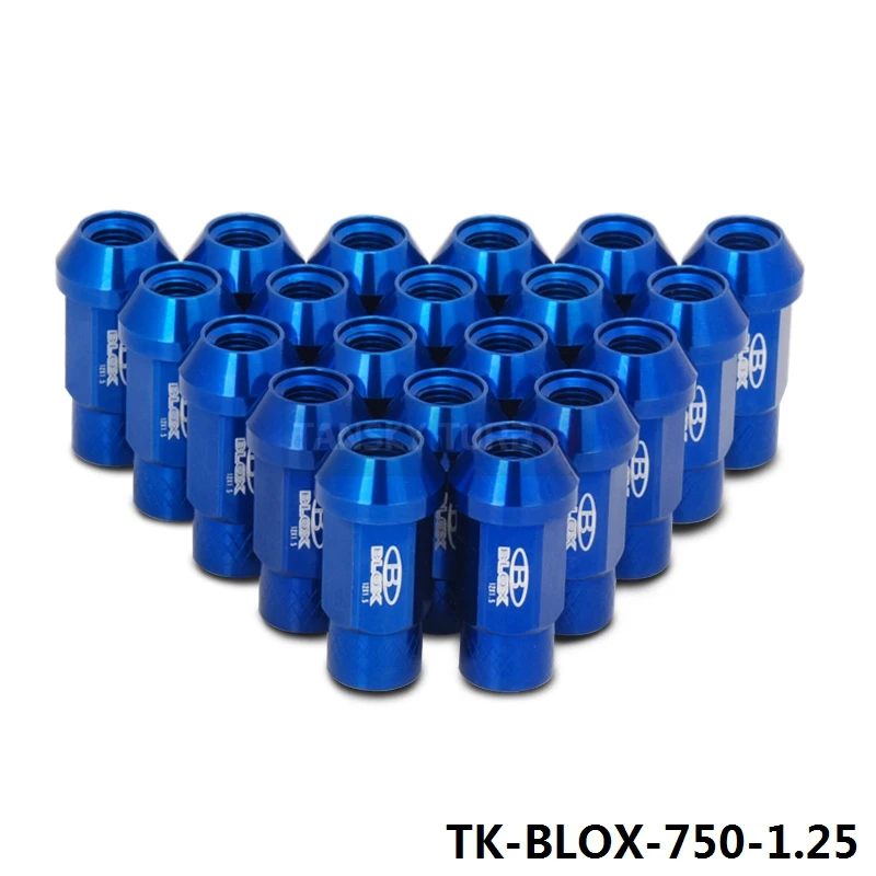 Кованые Алюминиевые гайки для гоночного колеса Blox M12X1.25 L: 50 мм 20 шт./компл. 7075|racing