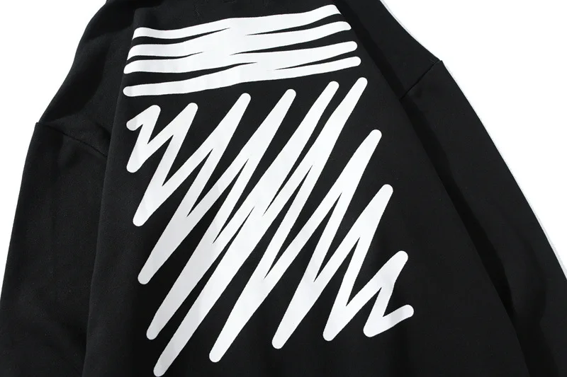 Off-White свободная толстовка с капюшоном с принтом граффити