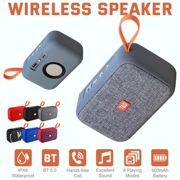 

Portable Wireless Mini Bluetooth 5.0 Speaker Soundbar Bass HIFI Subwoofer Speakers Support TF Card U-disk