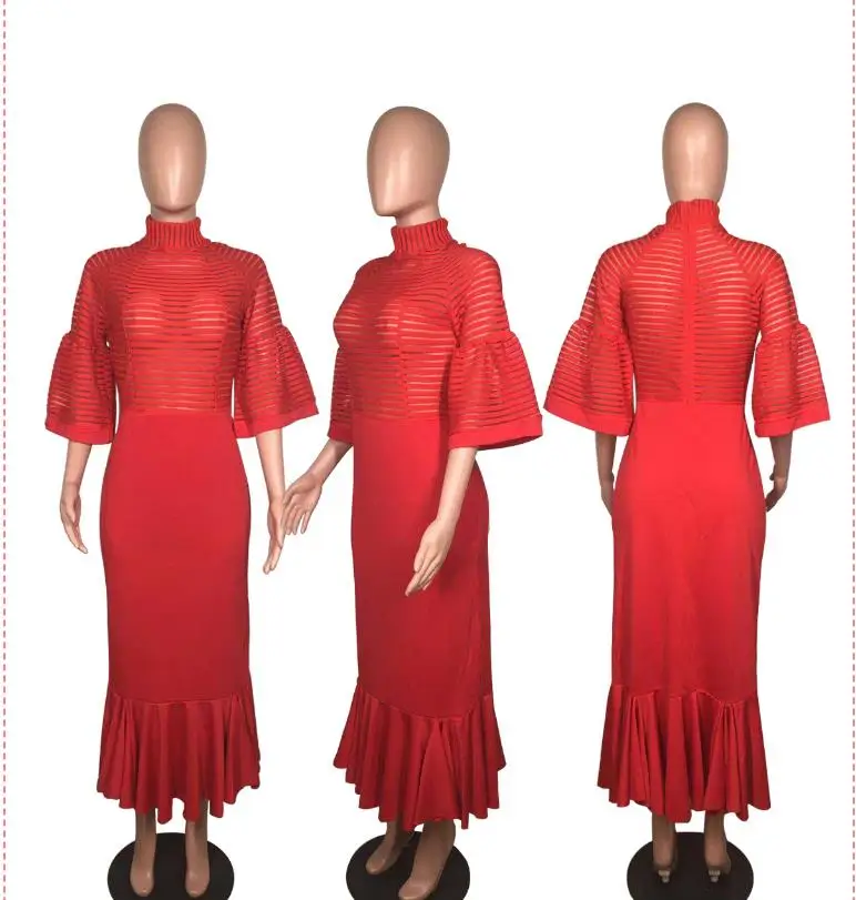 African Dresses For Women African Clothes Maxi Long Dress Africa Outfit Dress Gown Elegant Lady Mermaid Robe