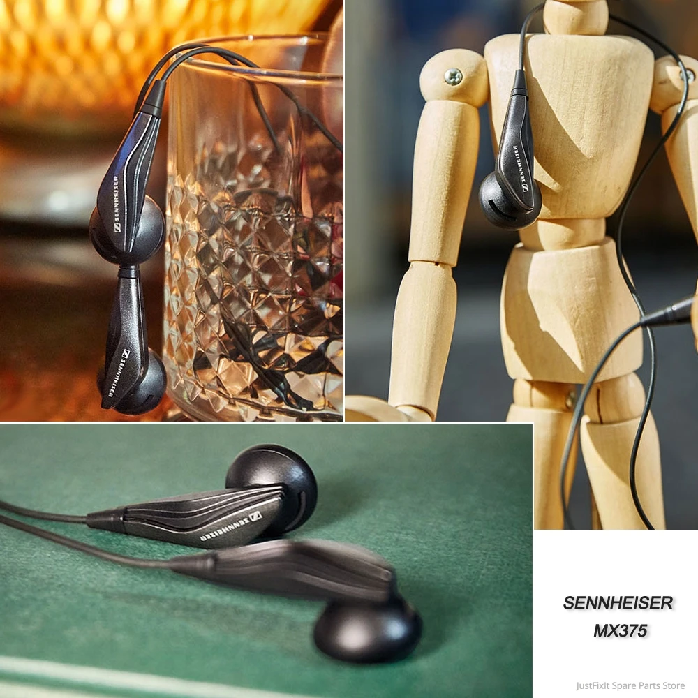 Sennheiser MX375 Original Stereo Earbuds Deep Bass Earphones 3 5mm Headset Sport Headphone HD Resolution Music for iPhone Androd