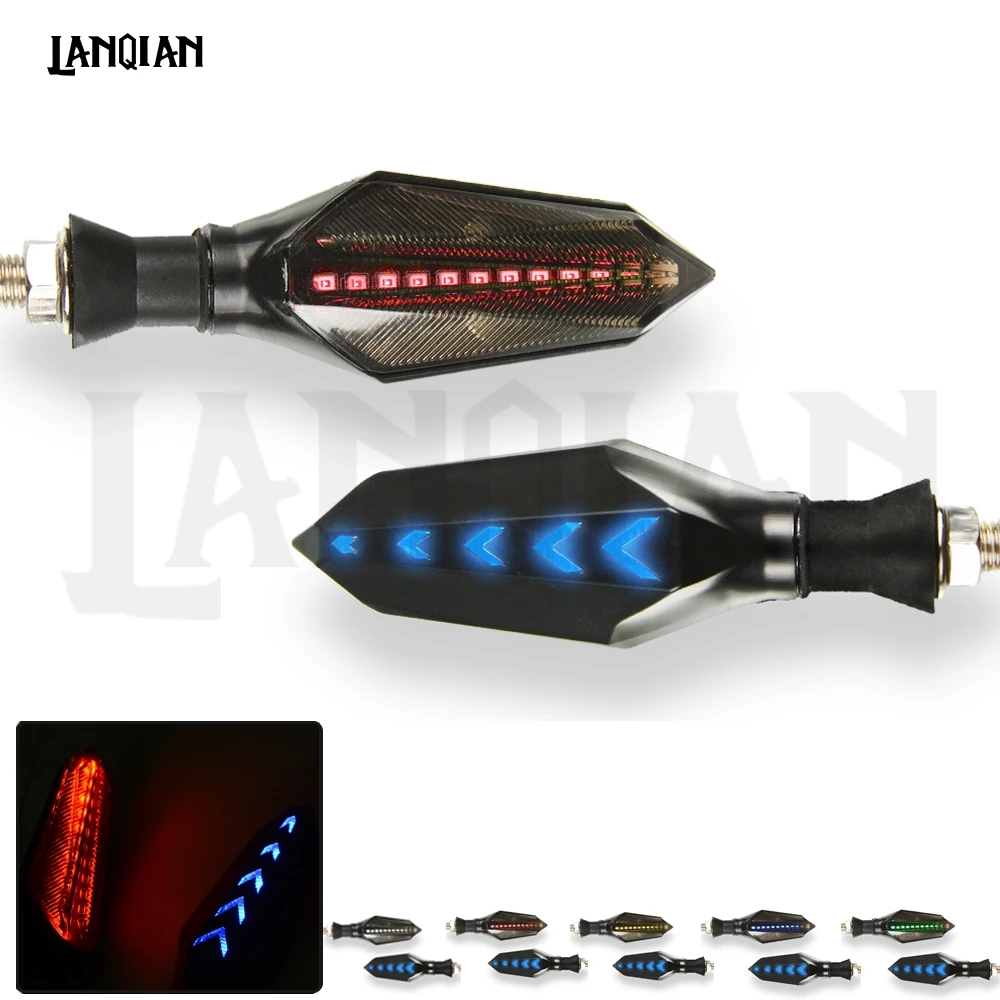 

Motorcycle Turn Signal indicator LED Turn Signal Flowing Light Tail Lights Brake lamp For Yamaha Tracer 900 MT-10 XMAX 400 FZ09