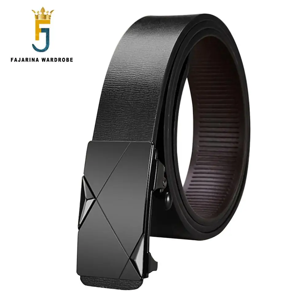 

FAJARINA Men's Fashion Style Genuine Leather Automatic Belts for Men Casual Belts Mens New Design Brand Name 33mm Width WYKFJ06