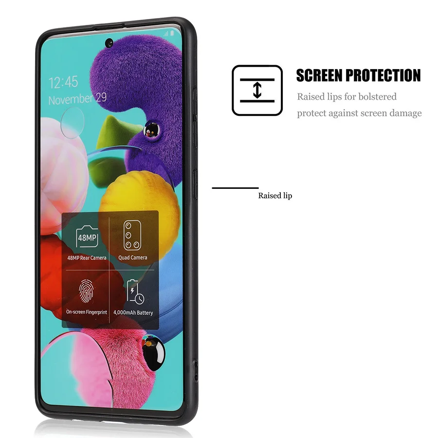 Тонкий чехол для Samsung Galaxy A51 S20 S10 Note 20 S9 S8 Plus S10e A71 A81 Note20 Ультратонкий Мягкий из