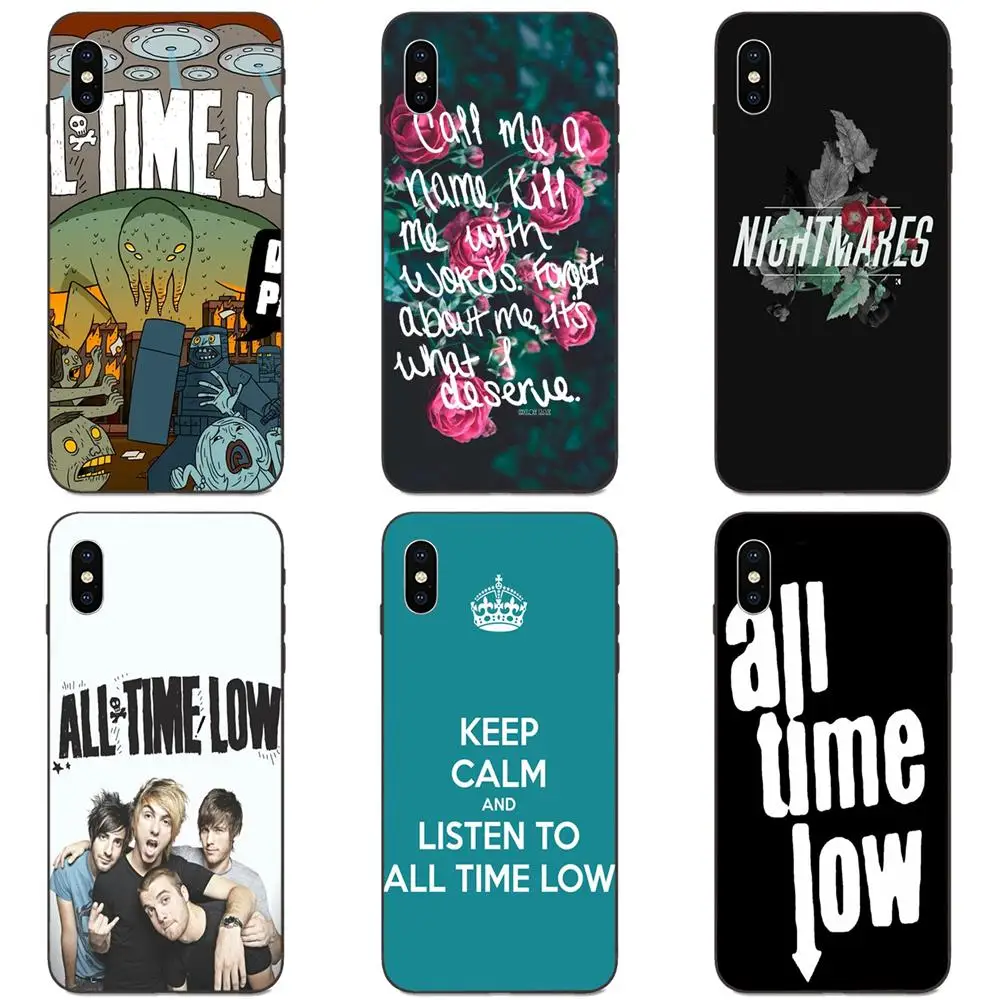 Black TPU Phone Case Cover All Time Low For Galaxy A8 A9 Star Note 4 8 9 10 S3 S4 S5 S6 S7 S8 S9 S10 Edge Lite Plus Pro G313 | Мобильные