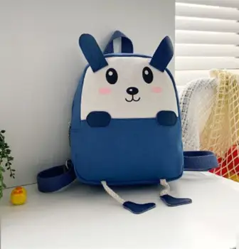 

Women's canvas small cartoon light backpack