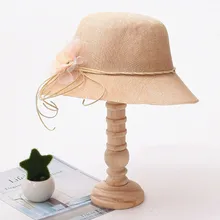 Simple Estilo Vintage sombrero de madera Natural estante de exhibición soporte organizador para tienda accesorios de ropa de casa de oficina