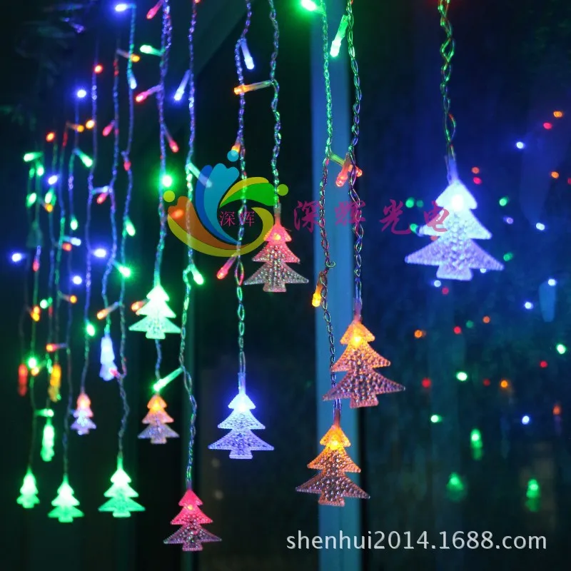 Светодиодный подвесной светильник на рождественскую елку, американский стандарт, 110 В, сосулька, подвесные светильники на рождественскую