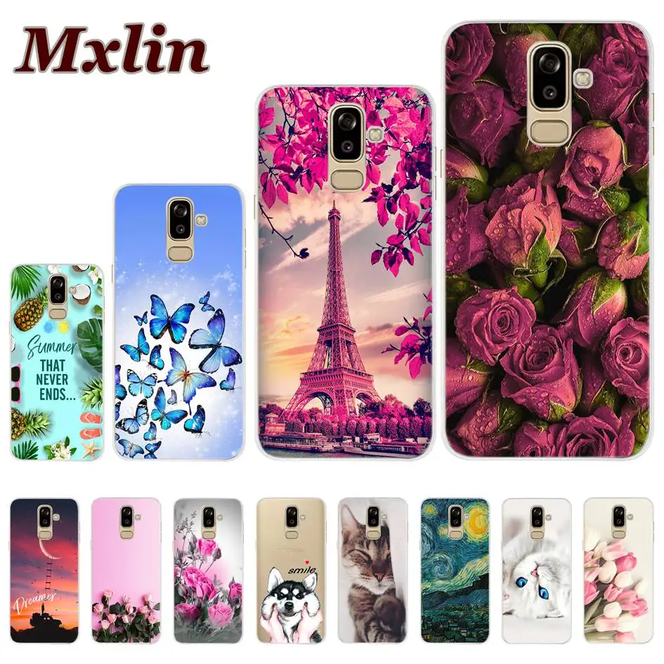 

Soft Silicone Case For Samsung Galaxy J8 2018 Back Cover Cute Bumper For Protector Samsung Galaxy J8 2018 J810 Funda Phone Cases