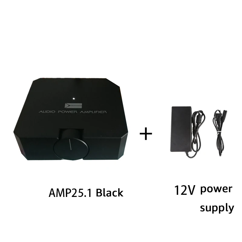AMP25.1 Black Высококачественный HiFi Bluetooth 5,0 аудио усилитель мощности стерео усилитель для наушников MOSFET 80 Вт+ 80 Вт - Цвет: AMP25.1 Black