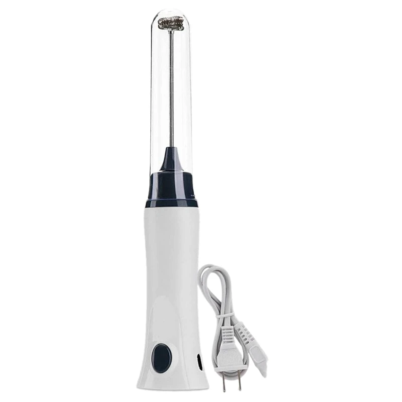 Mezclador de café eléctrico de mano, Espumador automático de leche y bebida, batidor de crema para cocinar, batidor de huevos con tapa