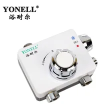 Термостатический смеситель с лампой поверхностного монтажа стены квадратной формы пластиковый Солнечный термостатический клапан, открытый душ смесителя