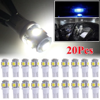 

20pcs LED License Plate Car Interior Lights Bulbs 6000K White 168 2825 194 W5W