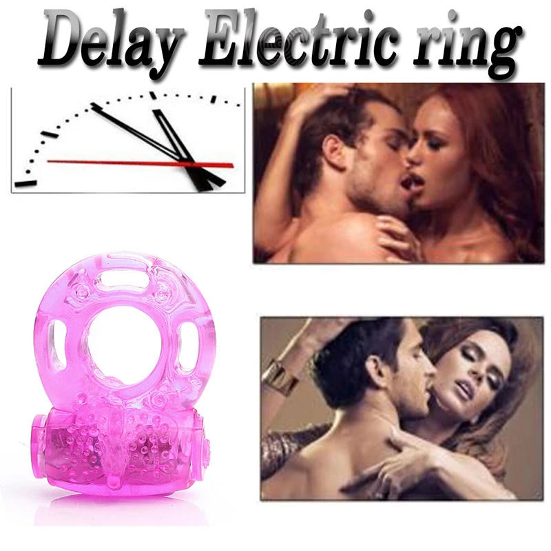 Mini Vibrator Male Rings Delay Time Penis Enlarger Rings Erotic Sex Toys for Men Prostate Massager Chastity Device Vibrators