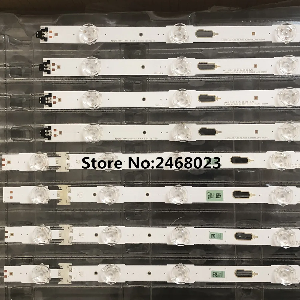 LED Strip for UE43KU6000 UE43KU7000 UE43MU6100 UE43MU6120 UE43MU7000 UE43KU6050 UE43KU6070 V6DU-430DCA-R2 V6DU-430DCB-R2