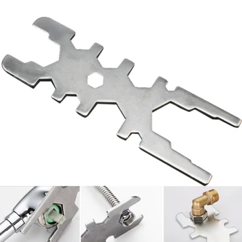 

Durable Accessories Carbon Steel Maintenance Tools Nut Gland Simple Bubbler Kitchen Bathroom Taps Convenient Spool Faucet Wrench