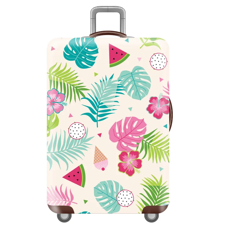 Утолщенная Крышка для багажа для путешествий, эластичные Защитные чехлы для багажа, подходят для 18-32 дюймов, эластичные тканевые аксессуары для путешествий - Цвет: 07  Luggage cover