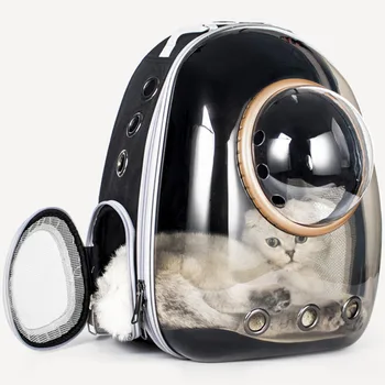 Transparent Pet Carrier Backpack Astronaut Space Capsule Breathable Car Bike Window Bubble Cat Dog Travel Carry Bag 1