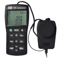 TES-136 цветной температурный осветитель цветной измеритель ЖК-дисплей экологическая контрольная лампа 0,1 до 99990